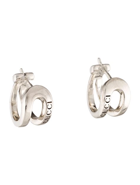 gucci horsebit earrings silver|Gucci Horse Bit Small Sterling Silver Hoop Earrings.